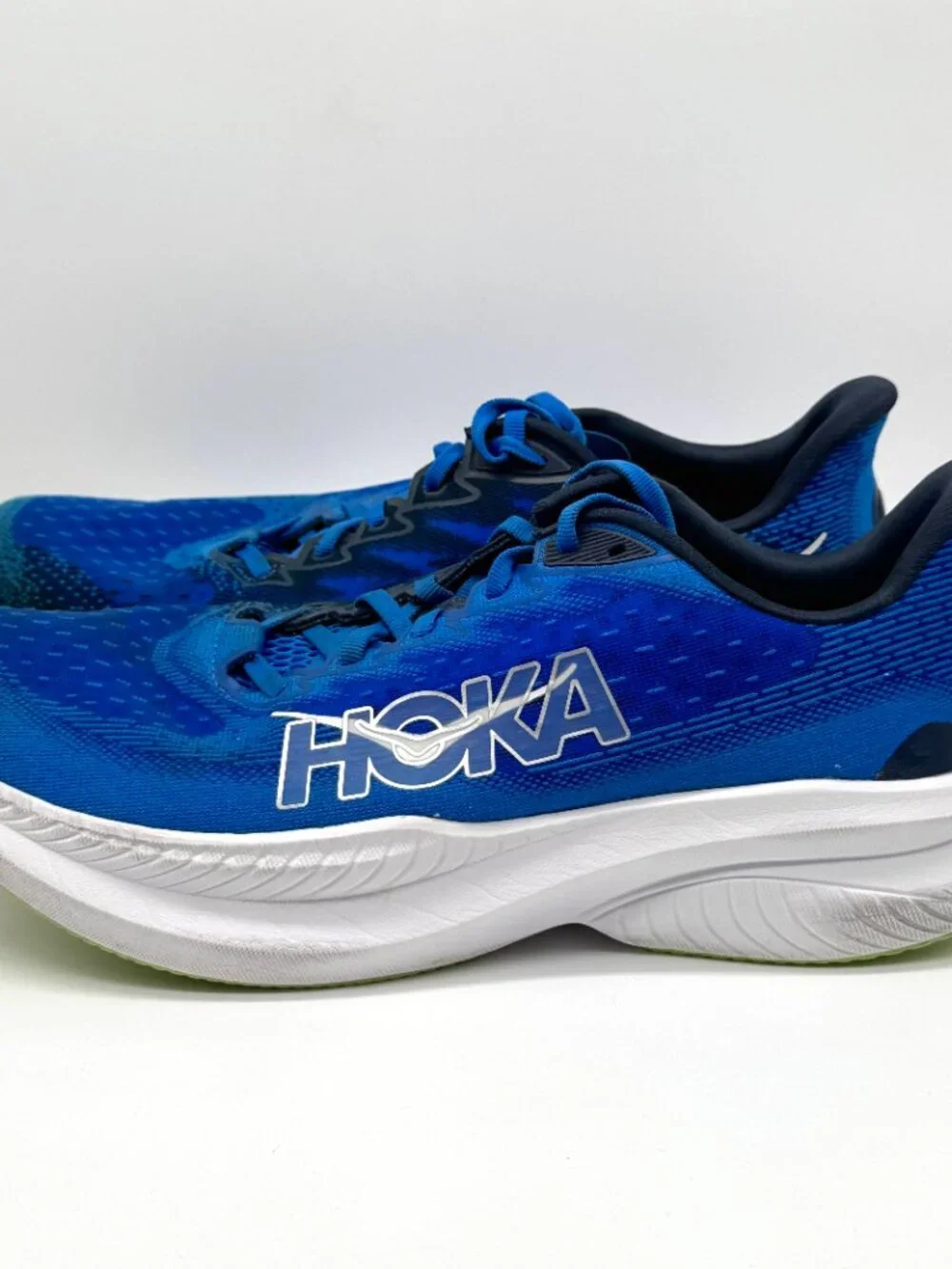 Hoka Mach 6 Mens Running Shoes Size 10 D Blue GUC Activewear 1147790-ECC